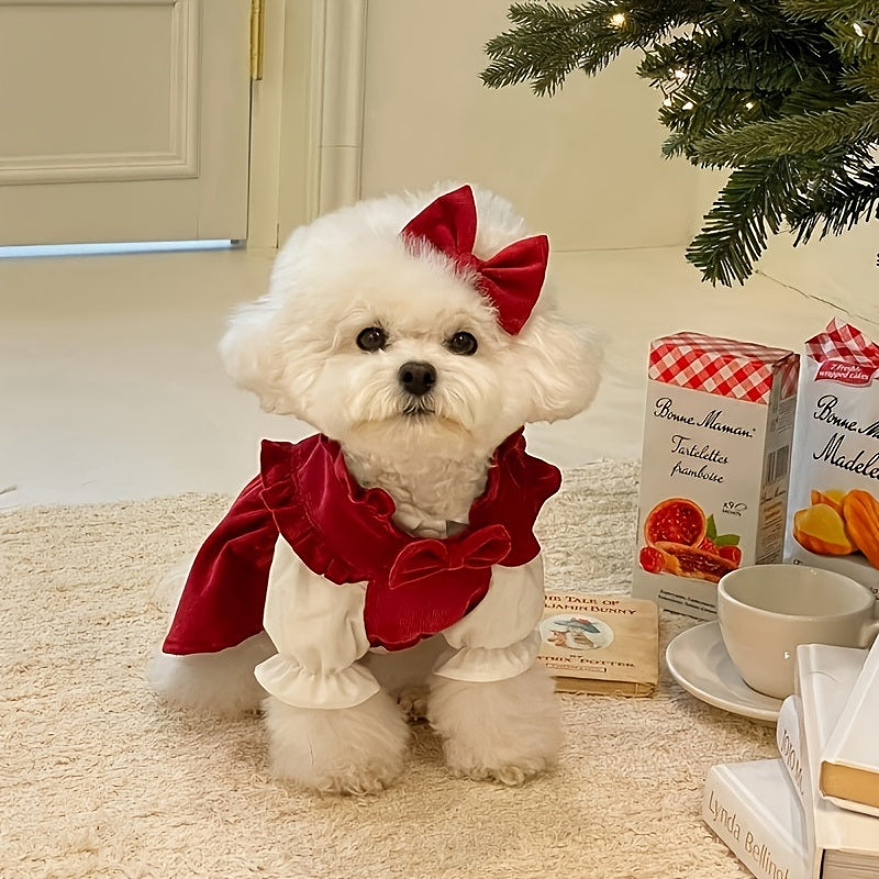 Christmas or New Year's Party Dress For Small and Medium Dogs