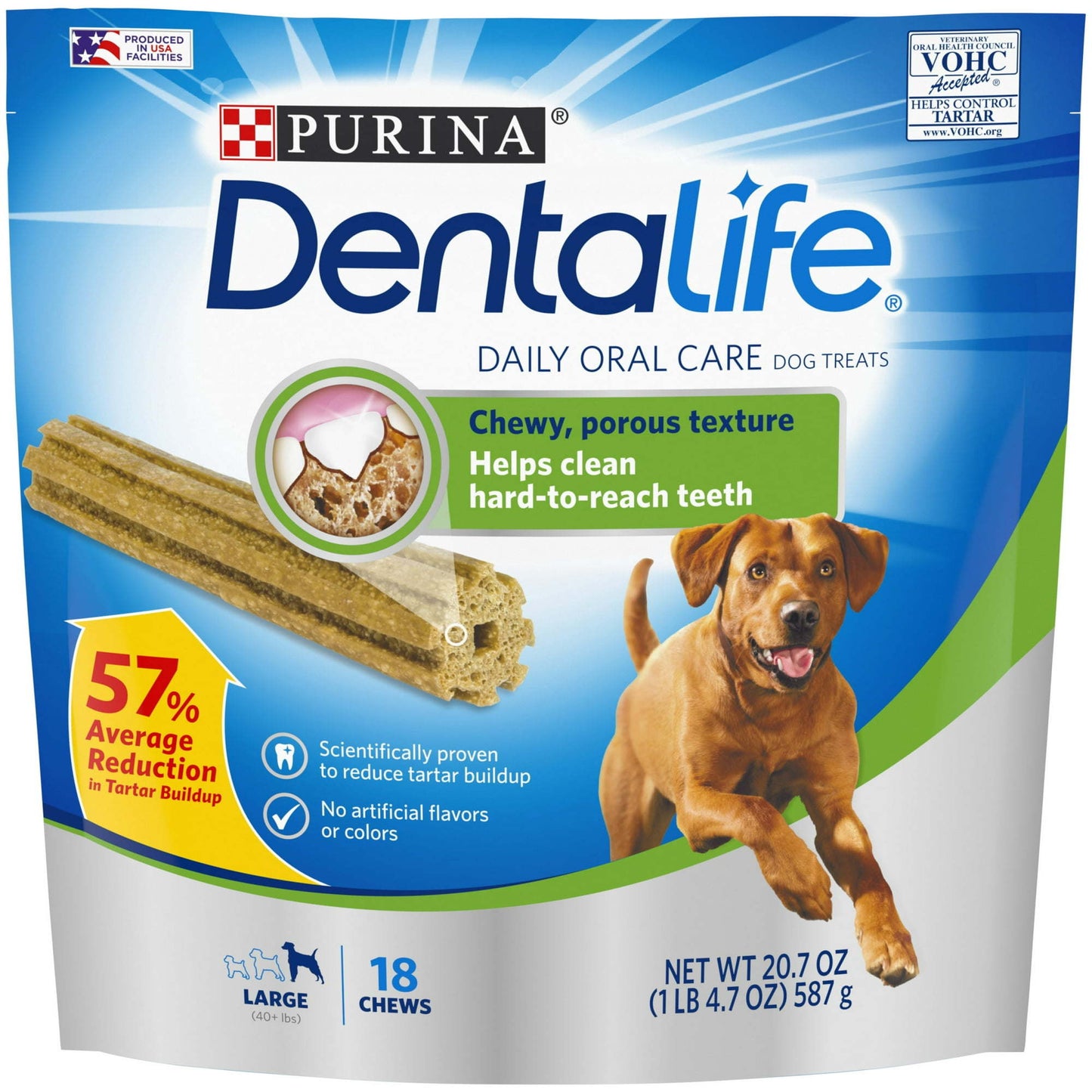 Purina DentaLife Oral Care Dental Treats for Large Dogs - 20.7 oz Pouch