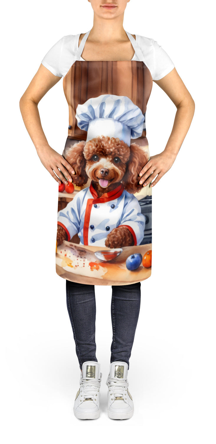 Chocolate Poodle - The Chef Apron for Adult Women and Men - Unisex Large