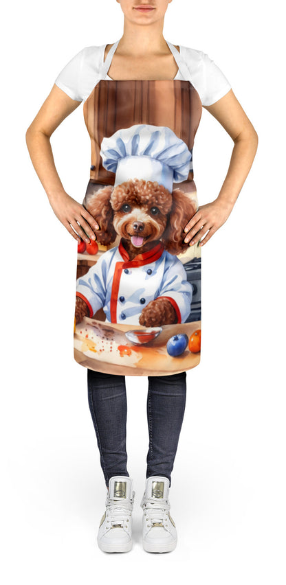 Chocolate Poodle - The Chef Apron for Adult Women and Men - Unisex Large