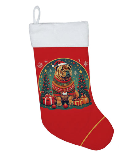 Shar Pei - Christmas Holiday Stocking for Family Decorations