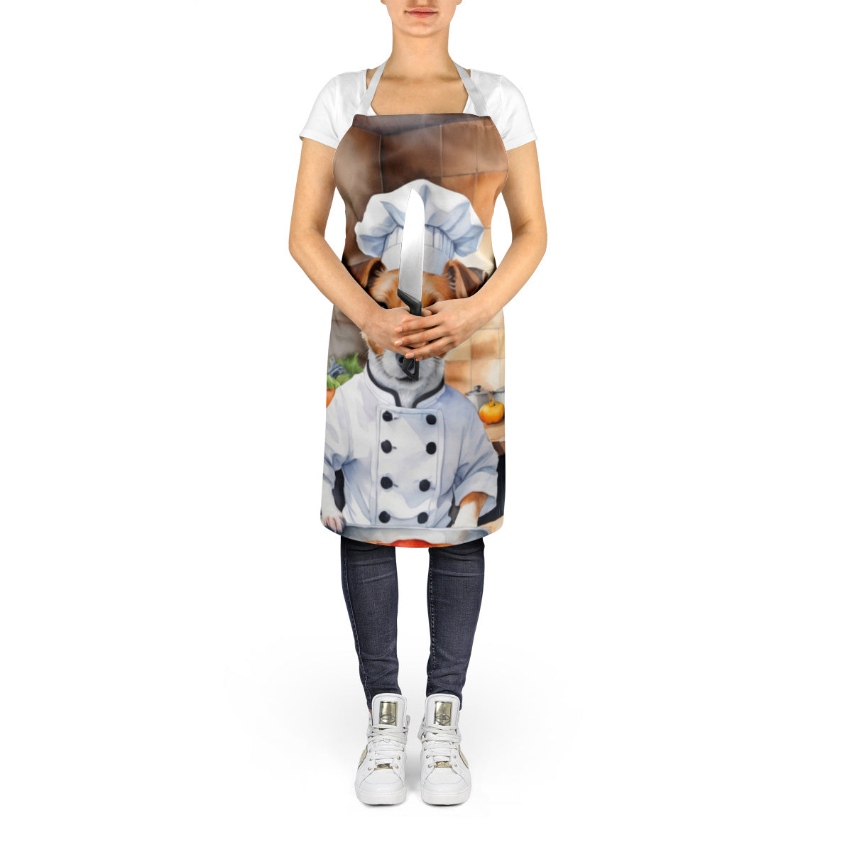 Jack Russell Terrier - The Chef Apron for Adult Women and Men - Unisex Large