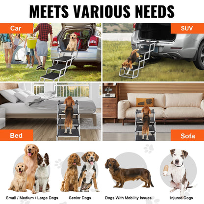 4-step Folding Steps for Loads up to 150 lbs for Dogs