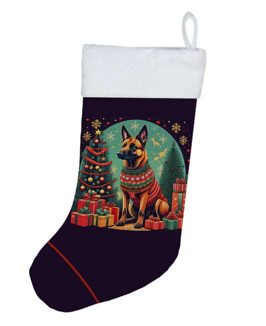 Belgian Malinois - Christmas Holiday Stocking for Fun Family Decorations