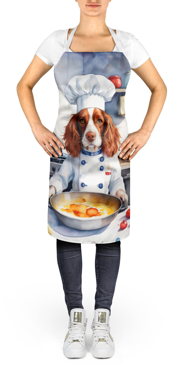 Welsh Springer Spaniel - The Chef Apron for Adult Women and Men - Unisex Large