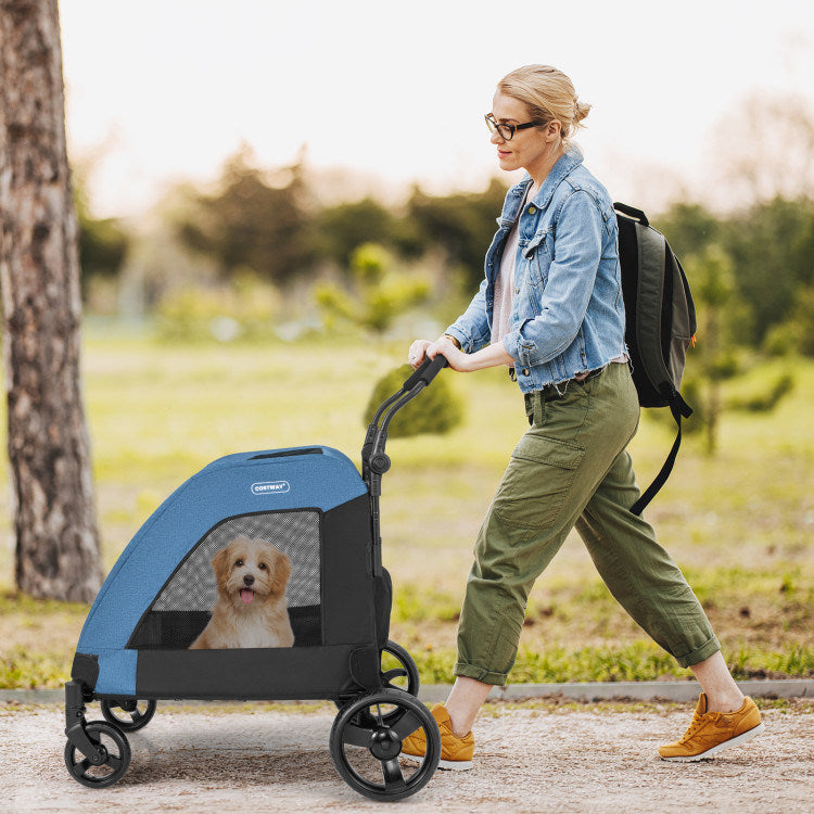 Foldable Stroller Designed for Extra Large Dogs