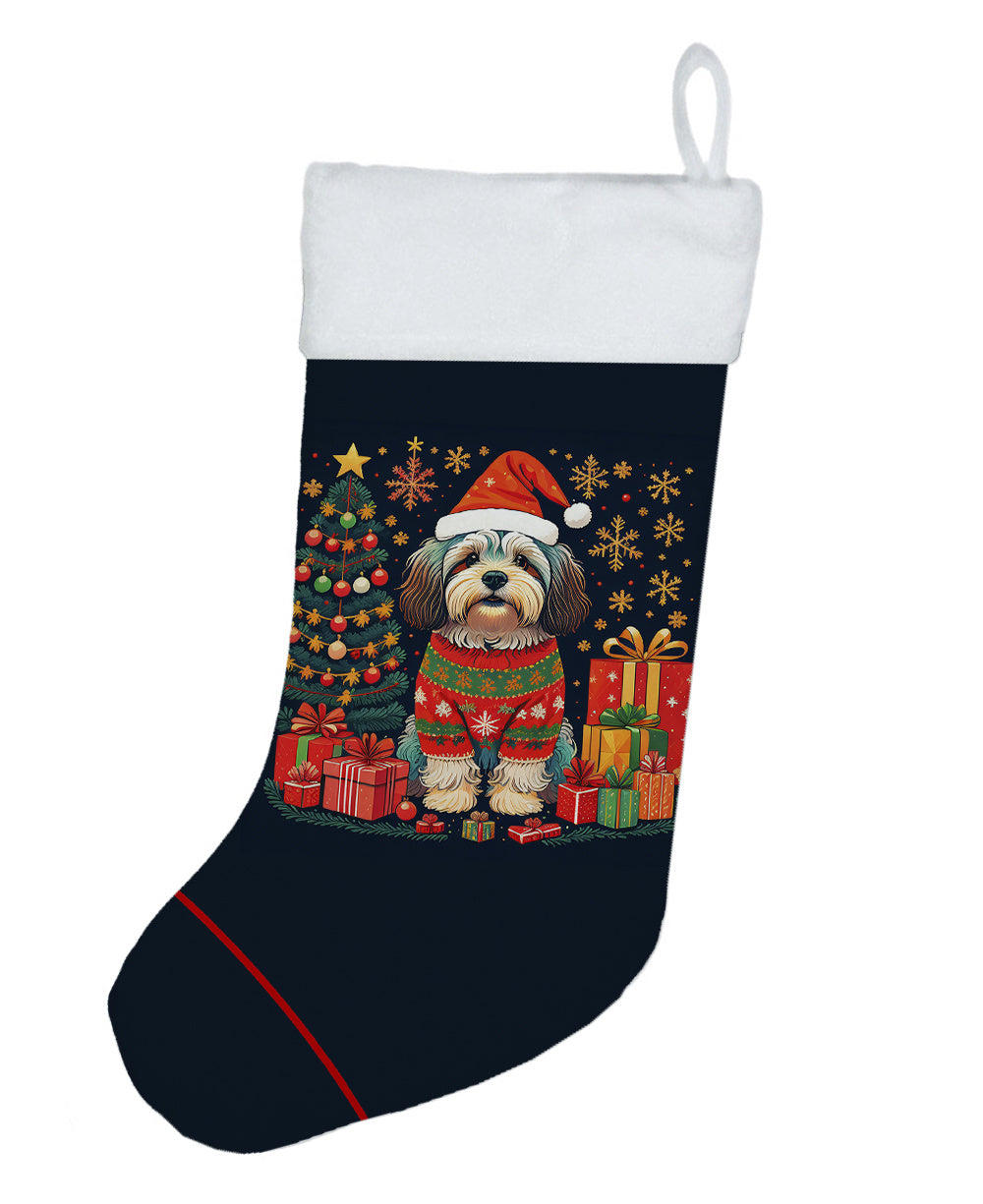 Havanese - Christmas Holiday Stocking for Family Decorations