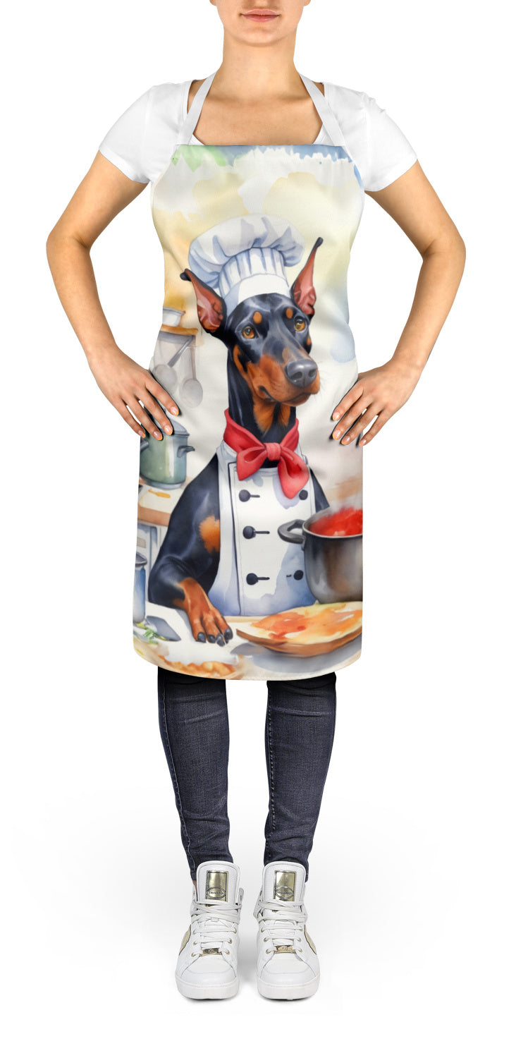 Doberman Pinscher - The Chef Apron for Adult Women and Men - Unisex Large