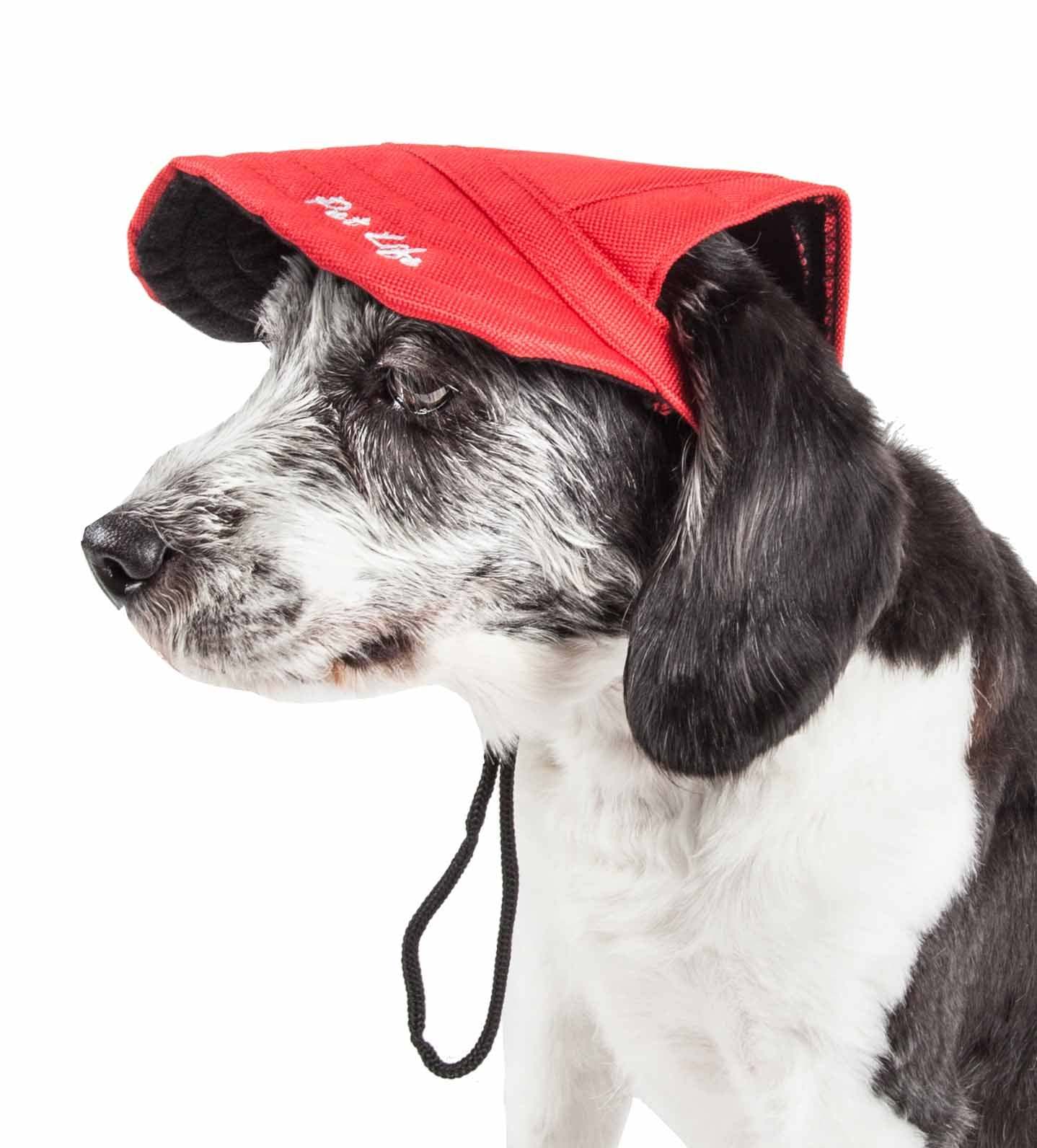 Pet Life Cap-Tivating Uv Protectant Adjustable Hat for Dogs