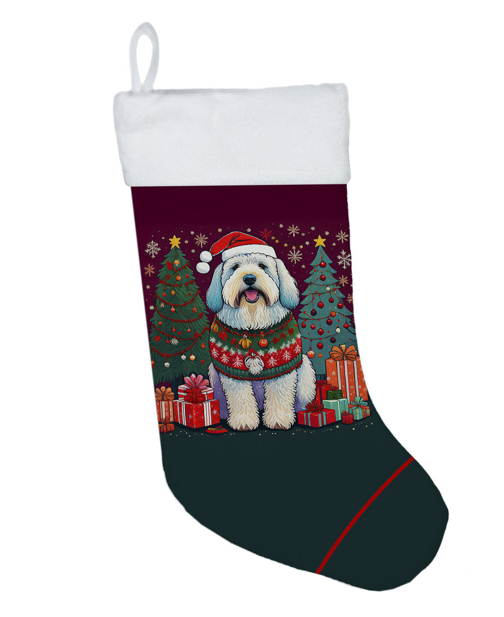 Old English Sheepdog - Christmas Holiday Stocking for Family Decorations