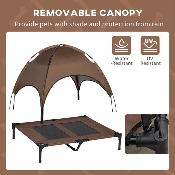 Elevated Bed with Removable Canopy for Dogs