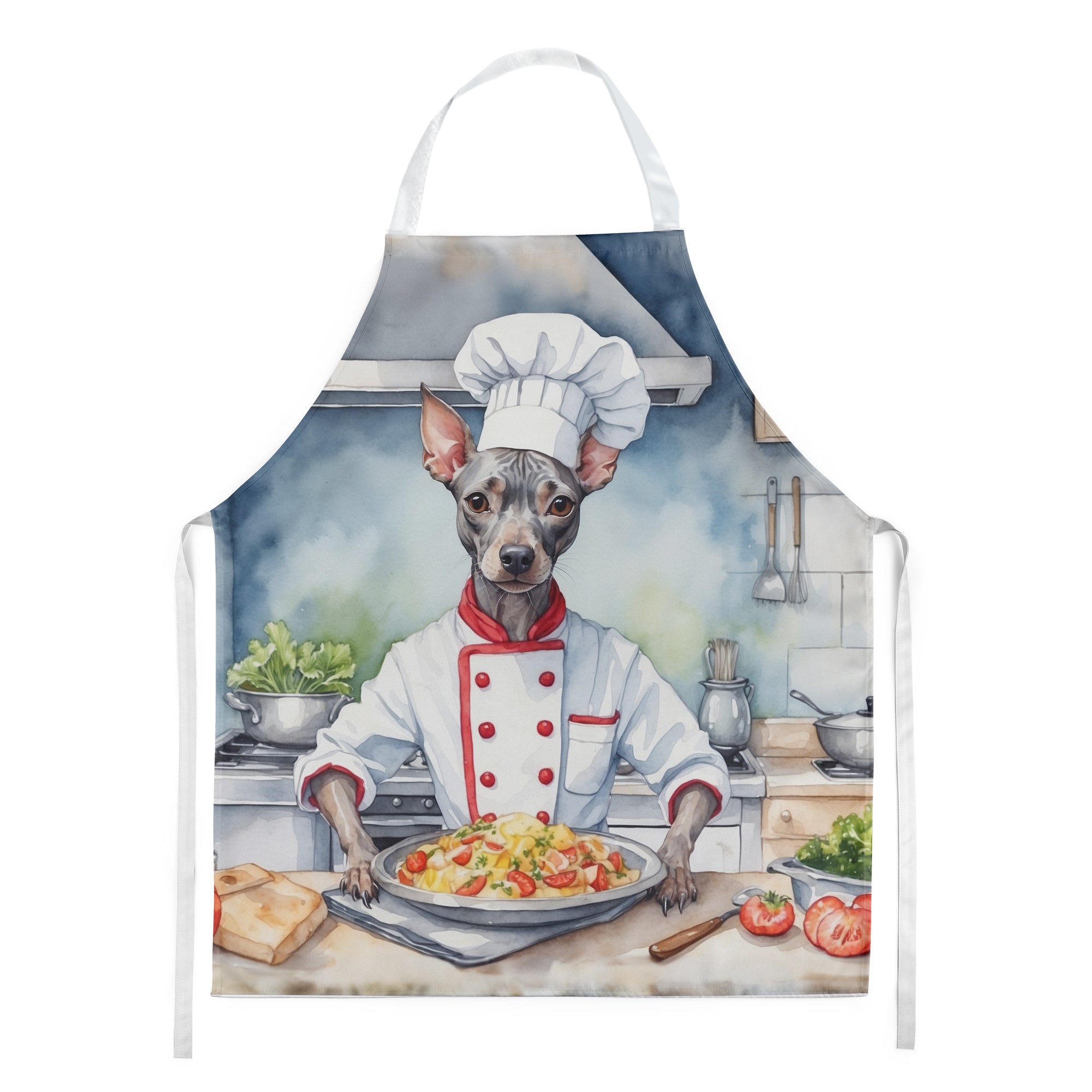 American Hairless Terrier - The Chef Apron for Adult Women and Men - Unisex Large