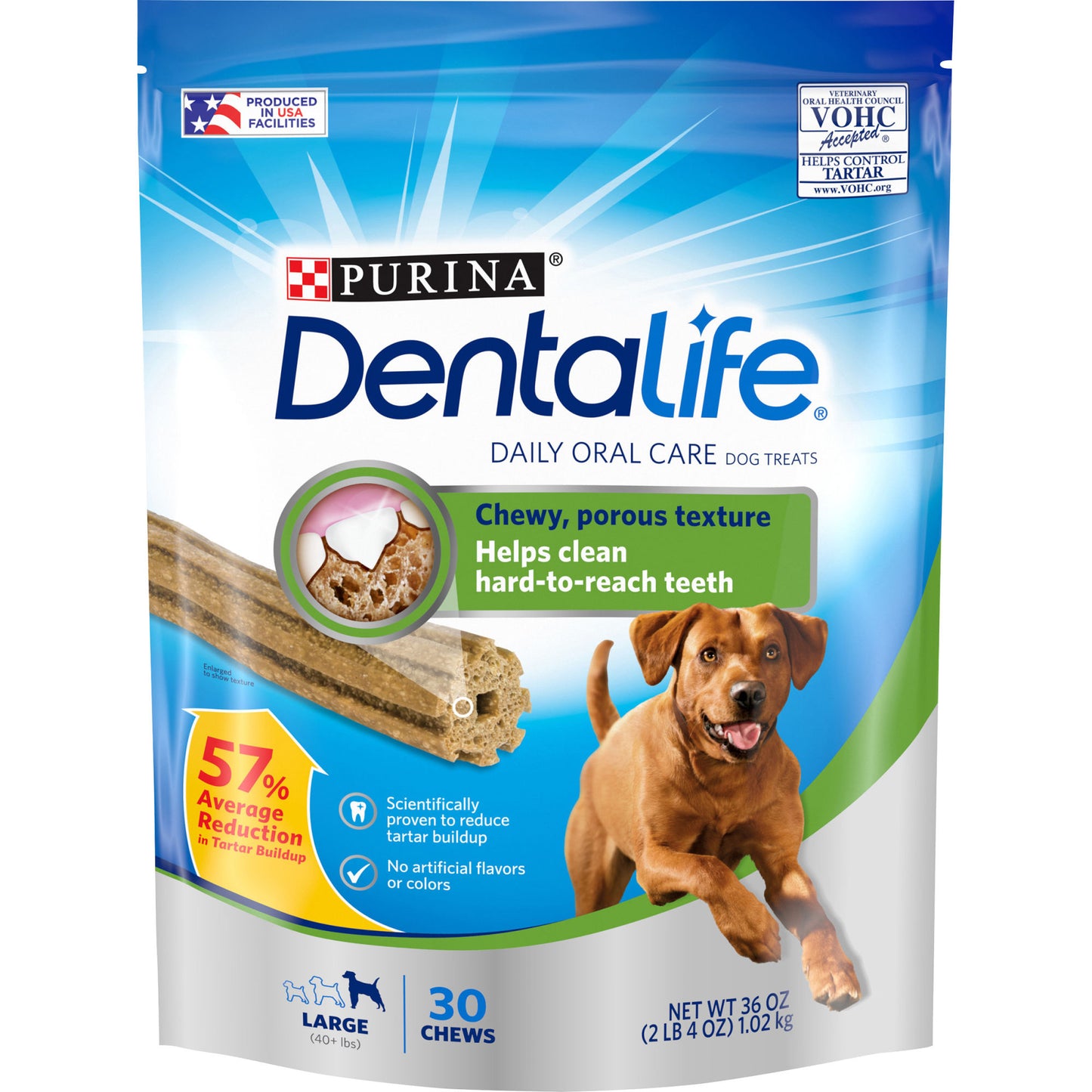 Purina DentaLife Dental Treats Variety Pack for Large Dogs, 14.7 oz Pouches (3 Pack)