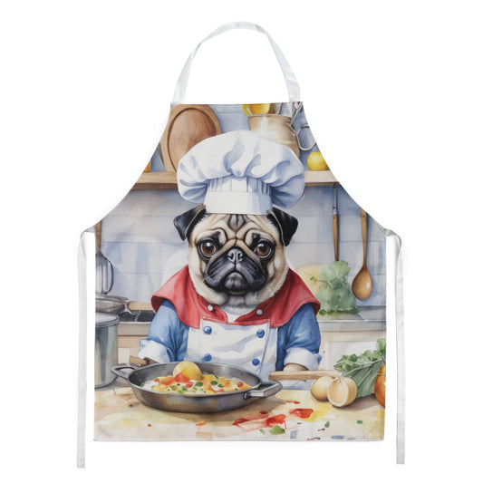 Pug - The Chef Apron for Adult Women and Men - Unisex Large