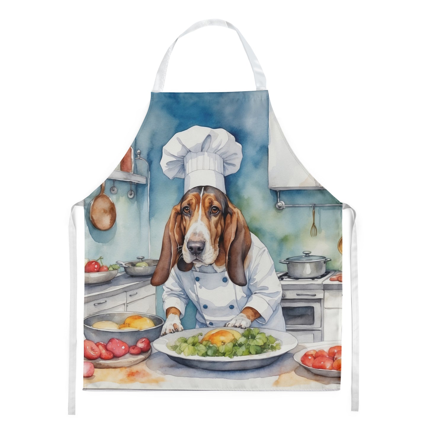 Basset Hound - The Chef Apron for Adult Women and Men - Unisex Large