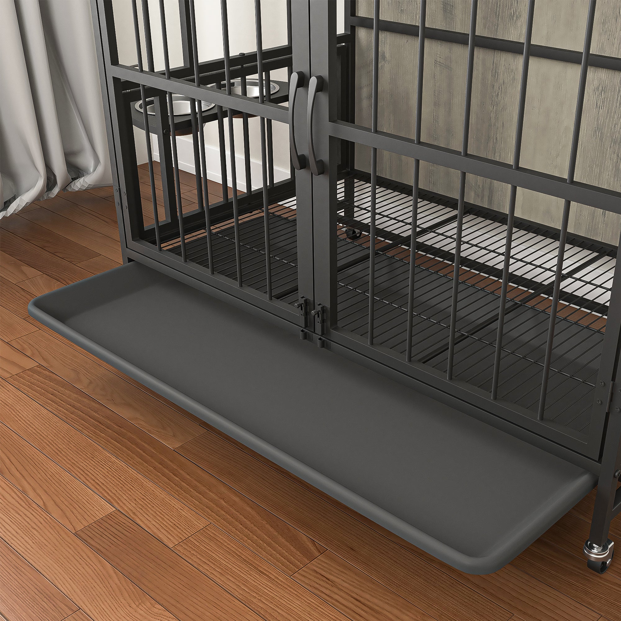 Modern Furniture Style Double-Door Kennel for Dogs