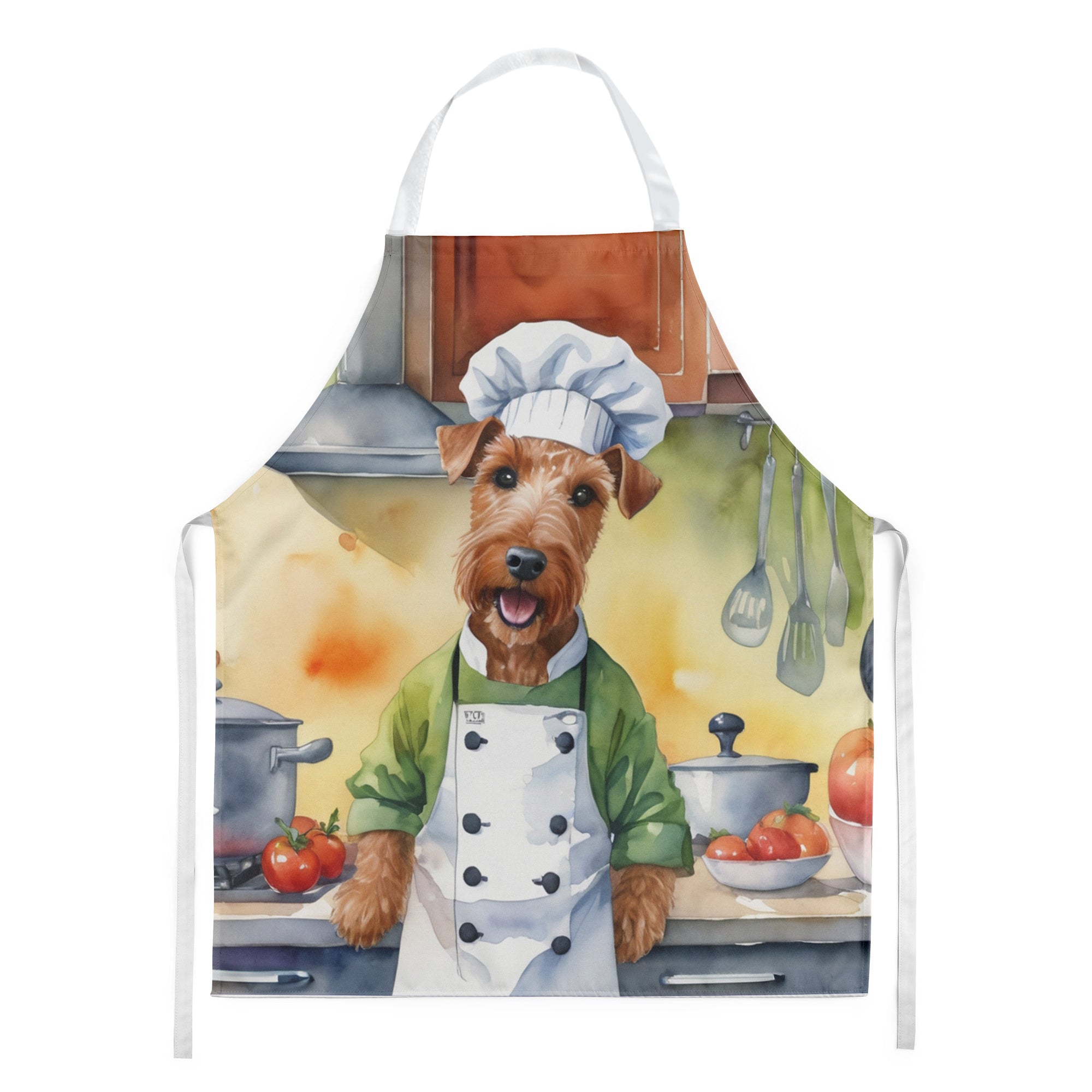 Irish Terrier - The Chef Apron for Adult Women and Men - Unisex Large