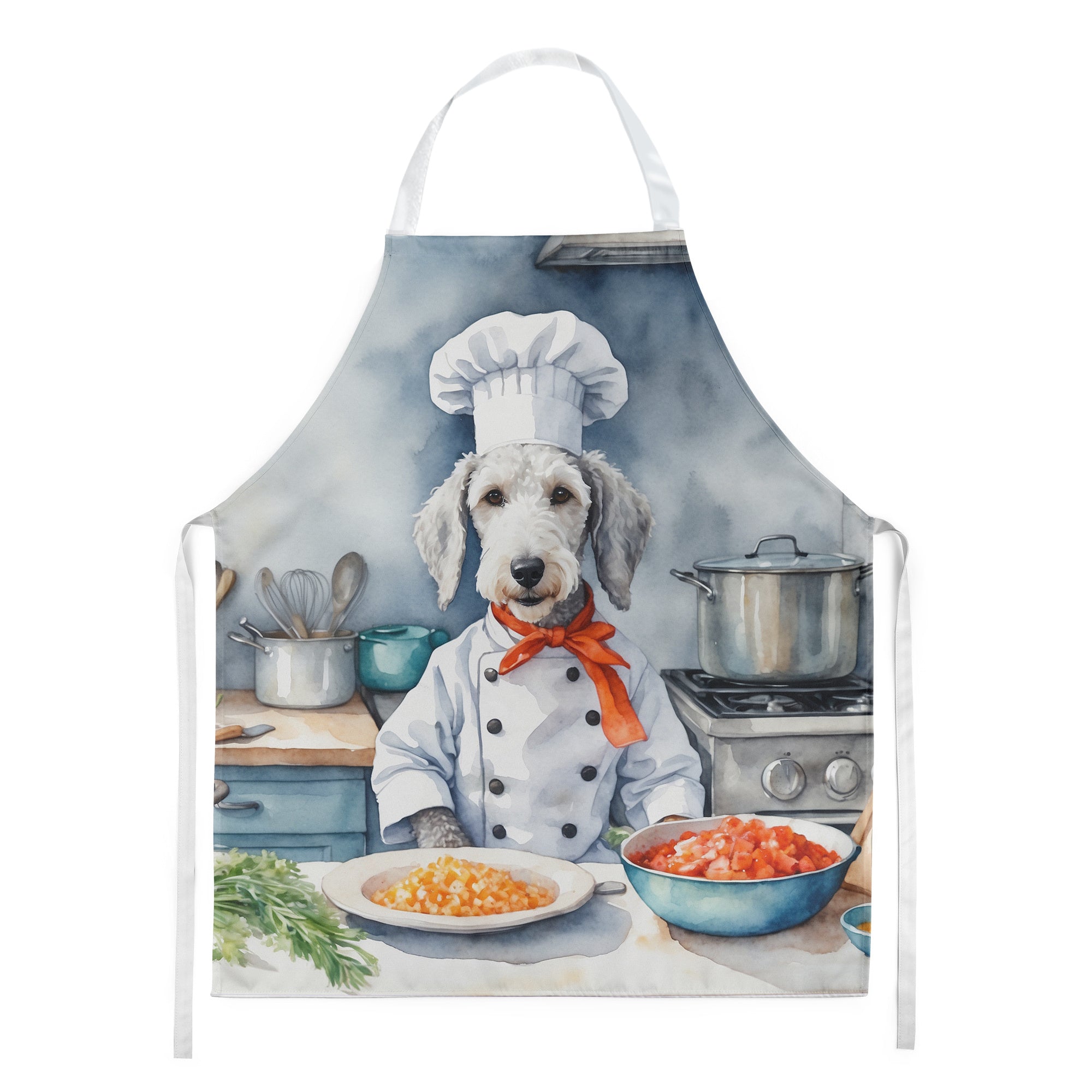 Bedlington Terrier - The Chef Apron for Adult Women and Men - Unisex Large