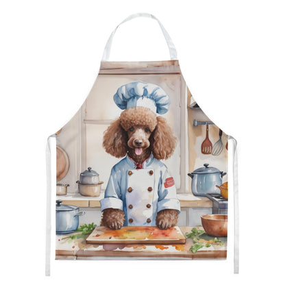 Chocolate Poodle - The Chef Apron for Adult Women and Men - Unisex Large