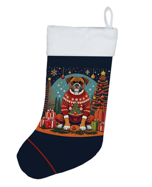 Boxer - Christmas Holiday Stocking for Family Decorations