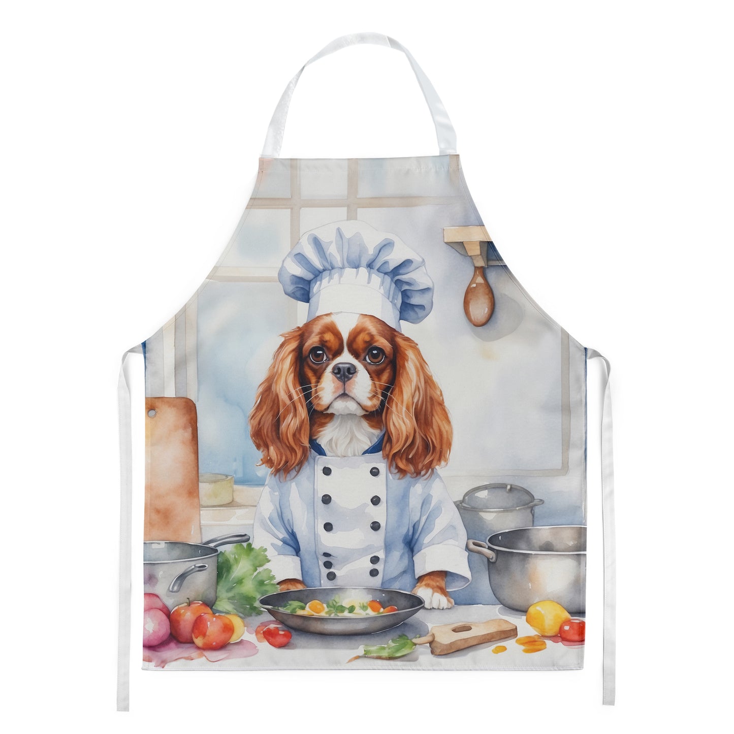 Cavalier Spaniel - The Chef Apron for Adult Women and Men - Unisex Large