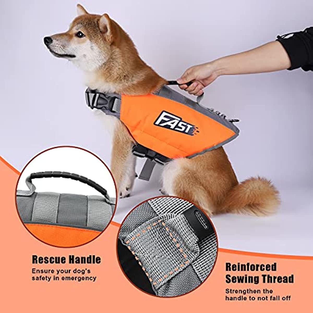 Reflective Adjustable Life Jacket for Dogs