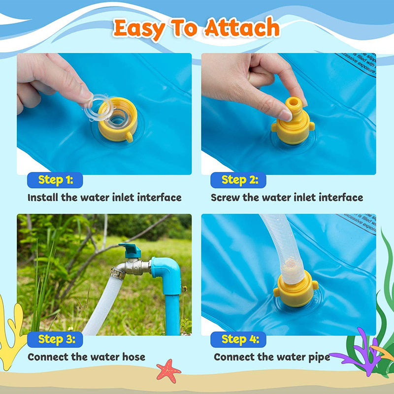 Fun Inflatable Water Fountain Pad for Pets and Kids