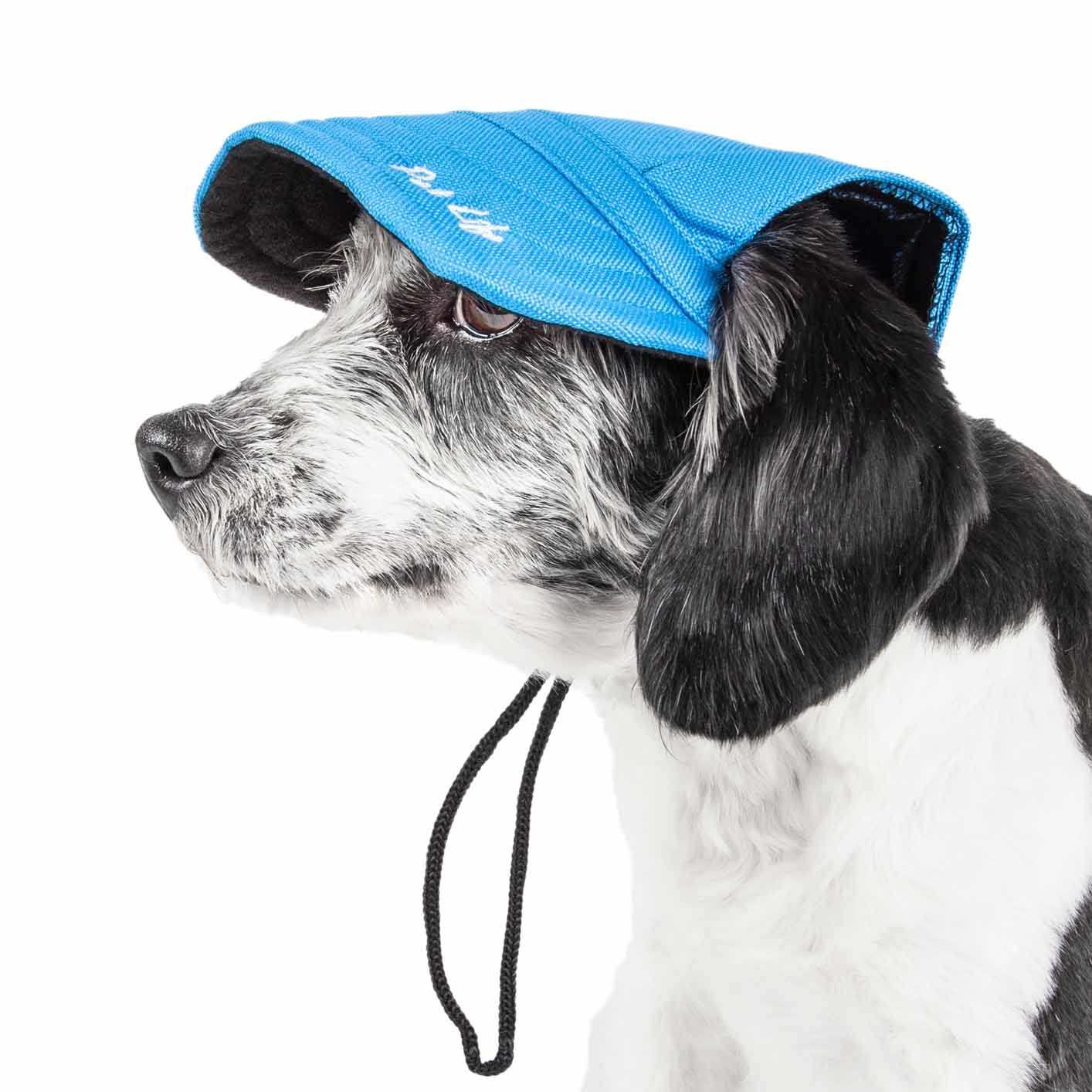 Pet Life Cap-Tivating Uv Protectant Adjustable Hat for Dogs