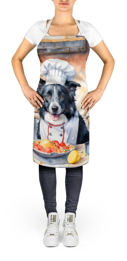 Border Collie - The Chef Apron for Adult Women and Men - Unisex Large