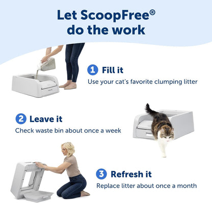 PetSafe Scoop-Free  Self-Cleaning Litter Box for Superior Odor Control for Cats