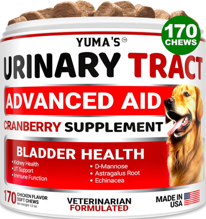 Yuma's - Cranberry Supplement for UTI Treatment and Bladder Control for Dogs