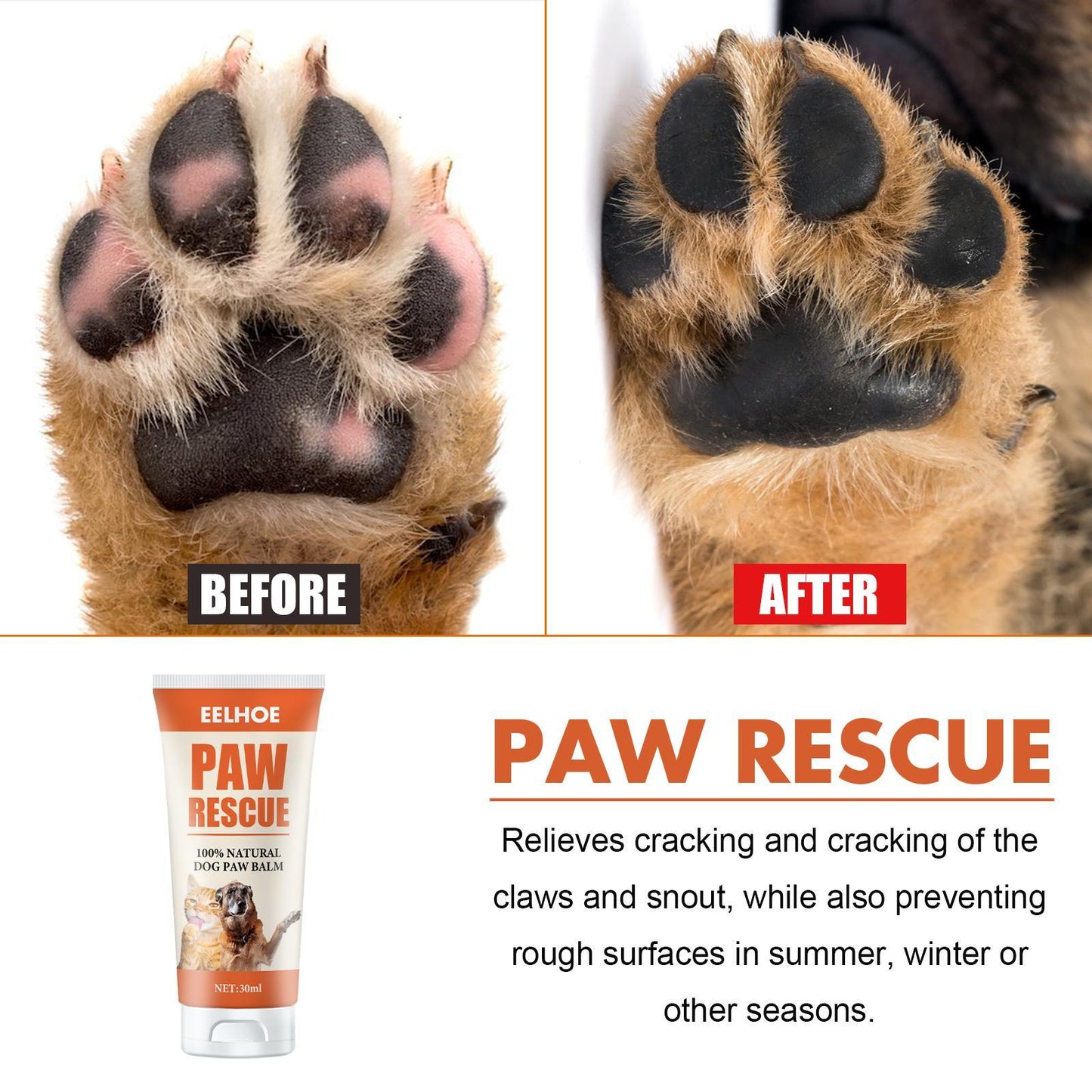 Paw Rescue - Moisturizing Paw Care Cream For Cats And Dogs