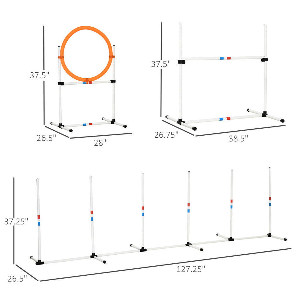 PawHut - Agility Obstacle Course Equipment Set for Dogs