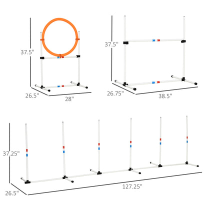 PawHut - Agility Obstacle Course Equipment Set for Dogs