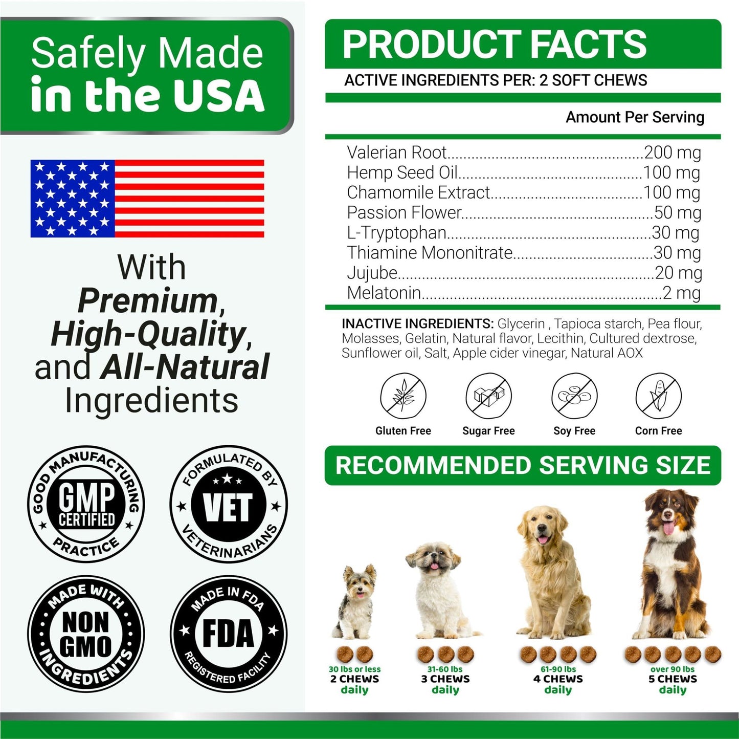 Yuma's - Hemp Oil Advanced Calming Chews for Dogs