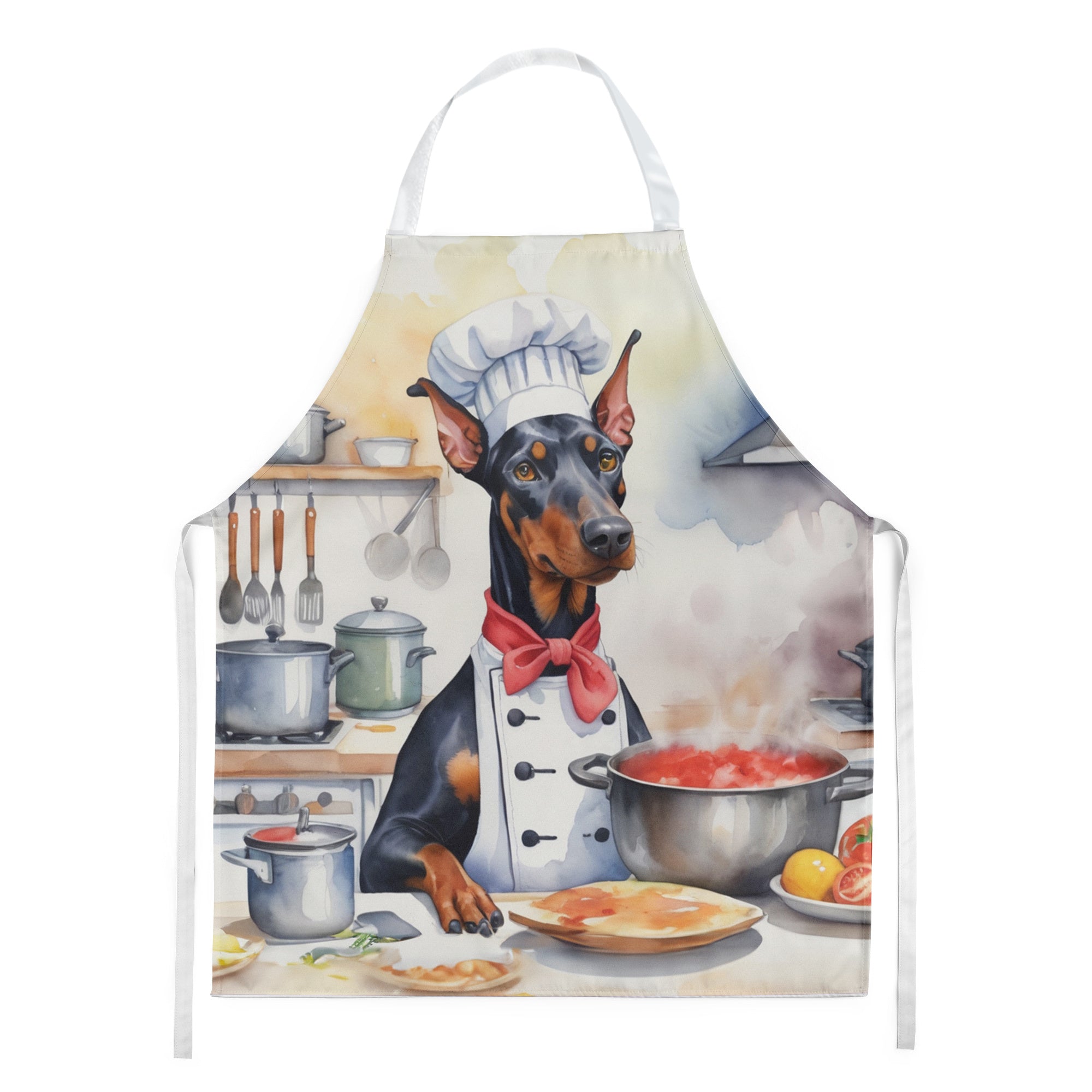 Doberman Pinscher - The Chef Apron for Adult Women and Men - Unisex Large