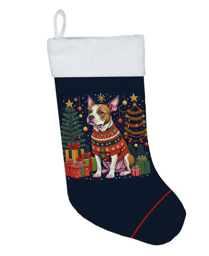 Pit Bull Terrier - Christmas Holiday Stocking for Family Decorations