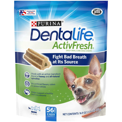 Purina DentaLife ActivLife Oral Care Dental Treats for Small Dogs - 56 count