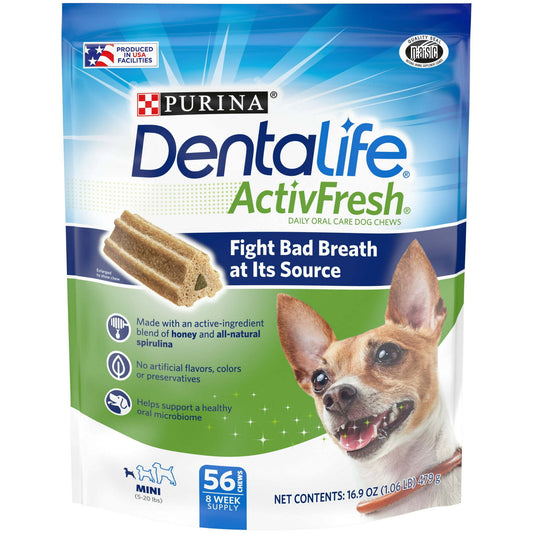 Purina DentaLife ActivLife Oral Care Dental Treats for Small Dogs - 56 count