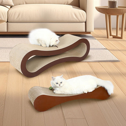 2 in 1  Infinity Shape Scratcher Board for Indoor Cats