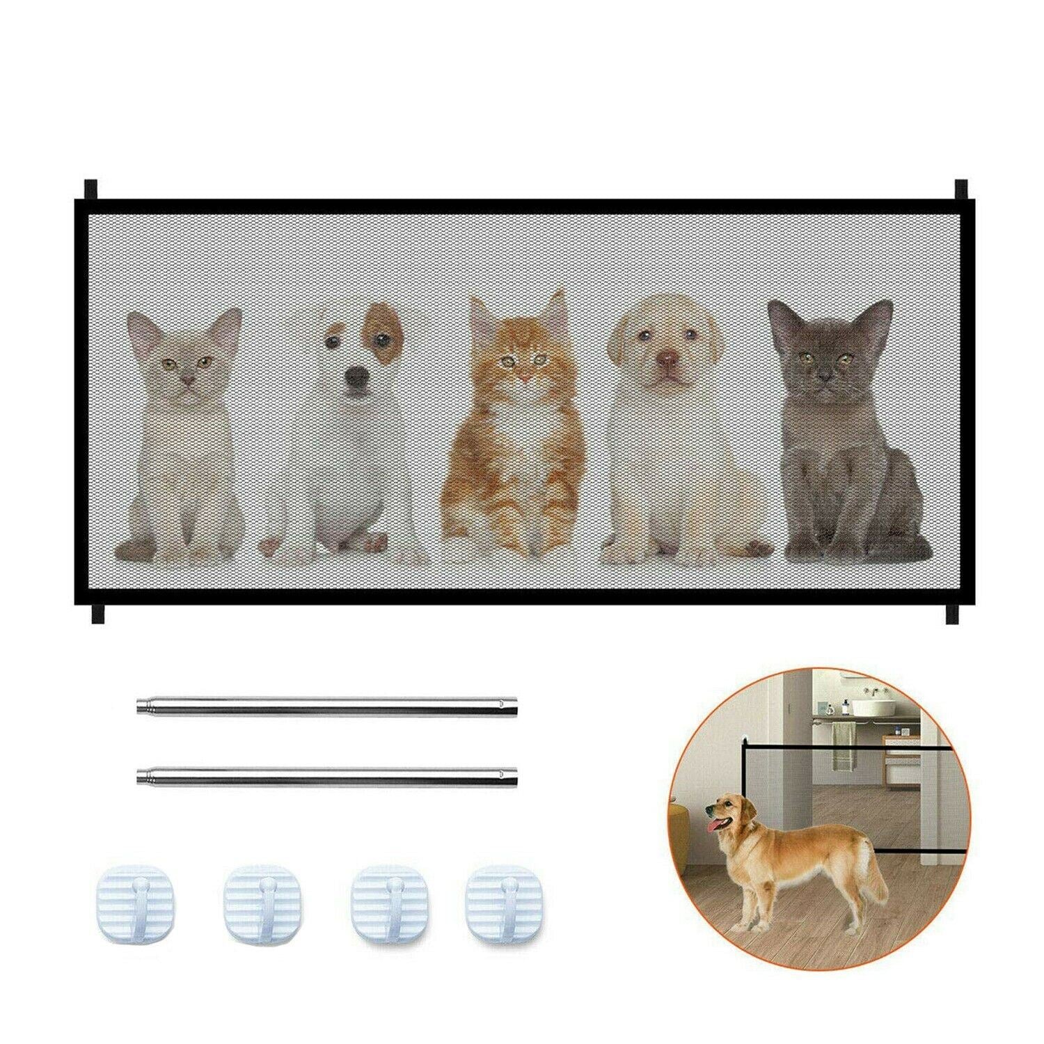 Mesh Magic Pet Gate Safety Enclosure for Dogs and Pets