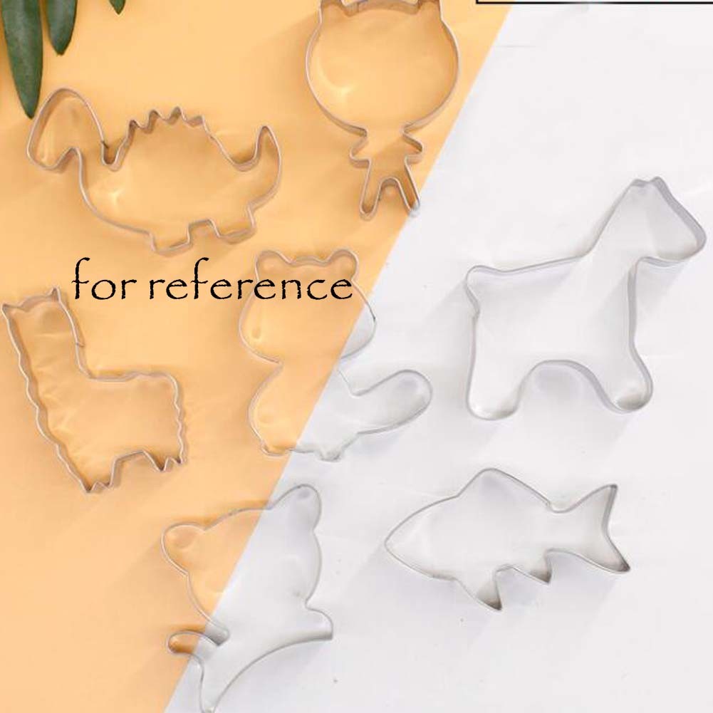 Dinosaur and Animal Cookie Cutters for Homemade Pet Treats - 7 Pcs