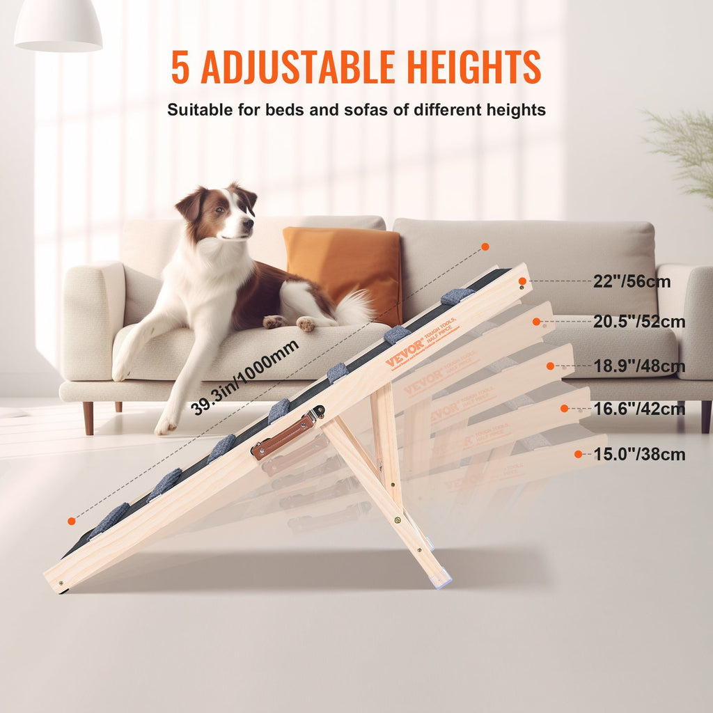 Folding Durable Adjustable Ramp for Dogs