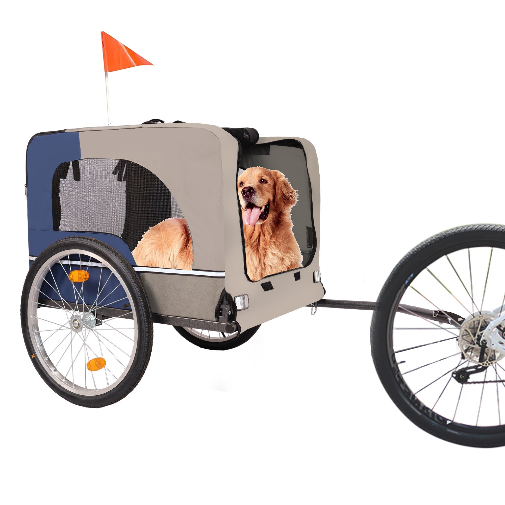 Folding Bicycle Carrier for Medium and Small Breed Dogs