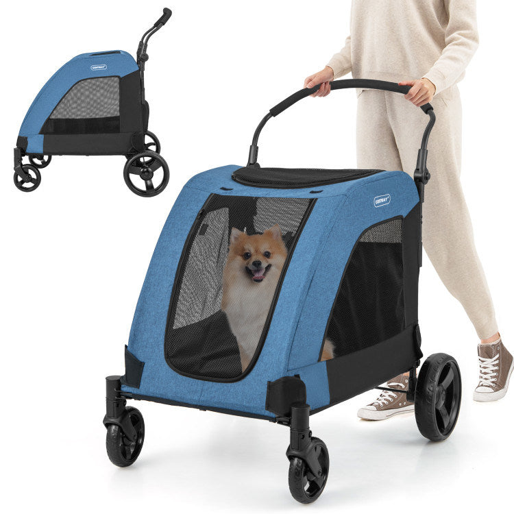 Foldable Stroller Designed for Extra Large Dogs