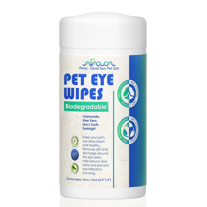 Natural and Aromatherapy Medicated Eye Wipes for Dogs and Cats