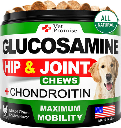 Natural Joint Supplement for Mobility for Dogs - 120 Chews