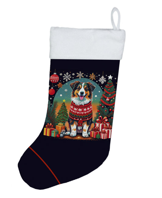 Australian Shepherd - Christmas Holiday Stocking for Family Decorations