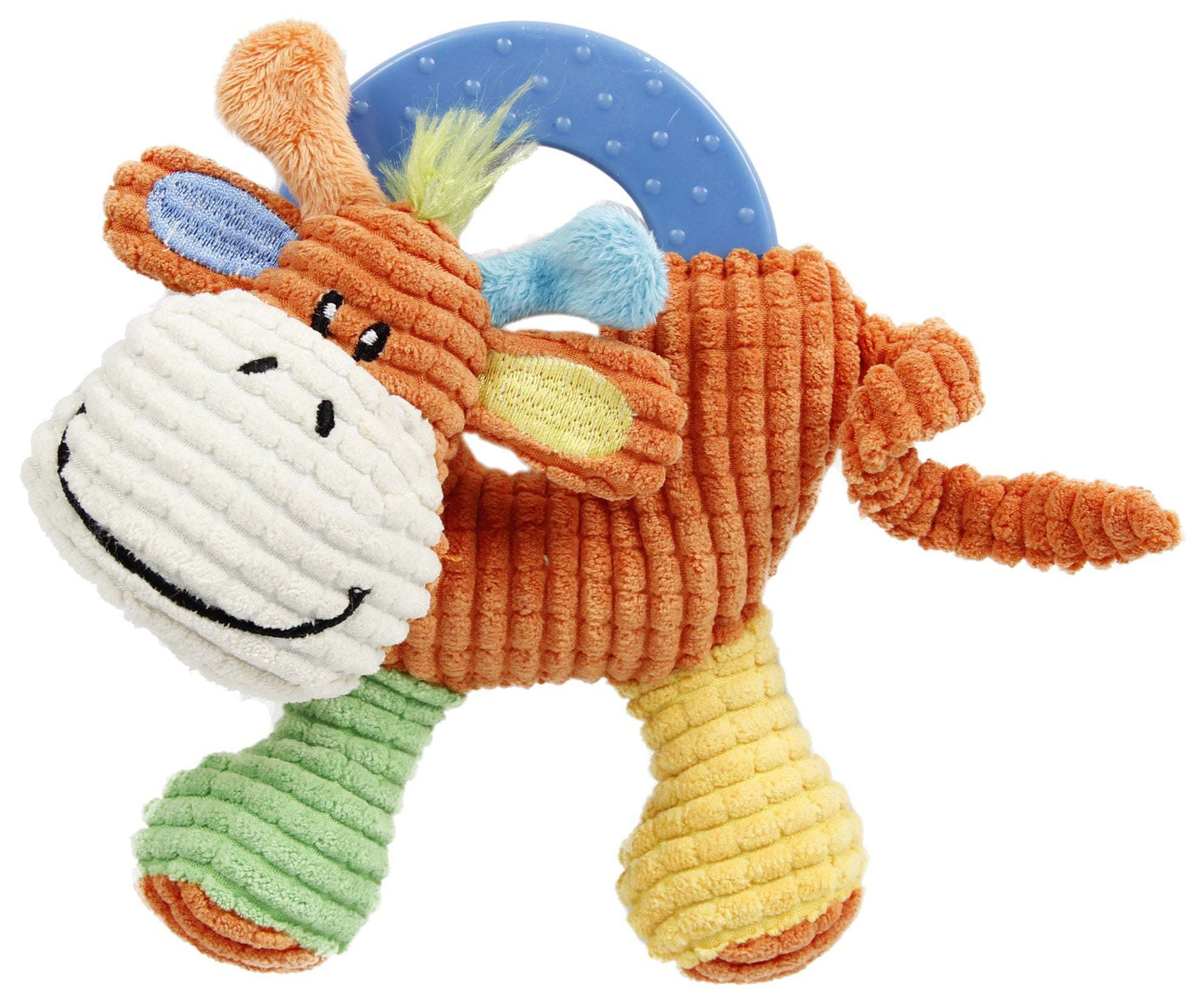 Pet Life 'Moo-cifier' Plush Squeaking and Rubber Teething Dog Toy