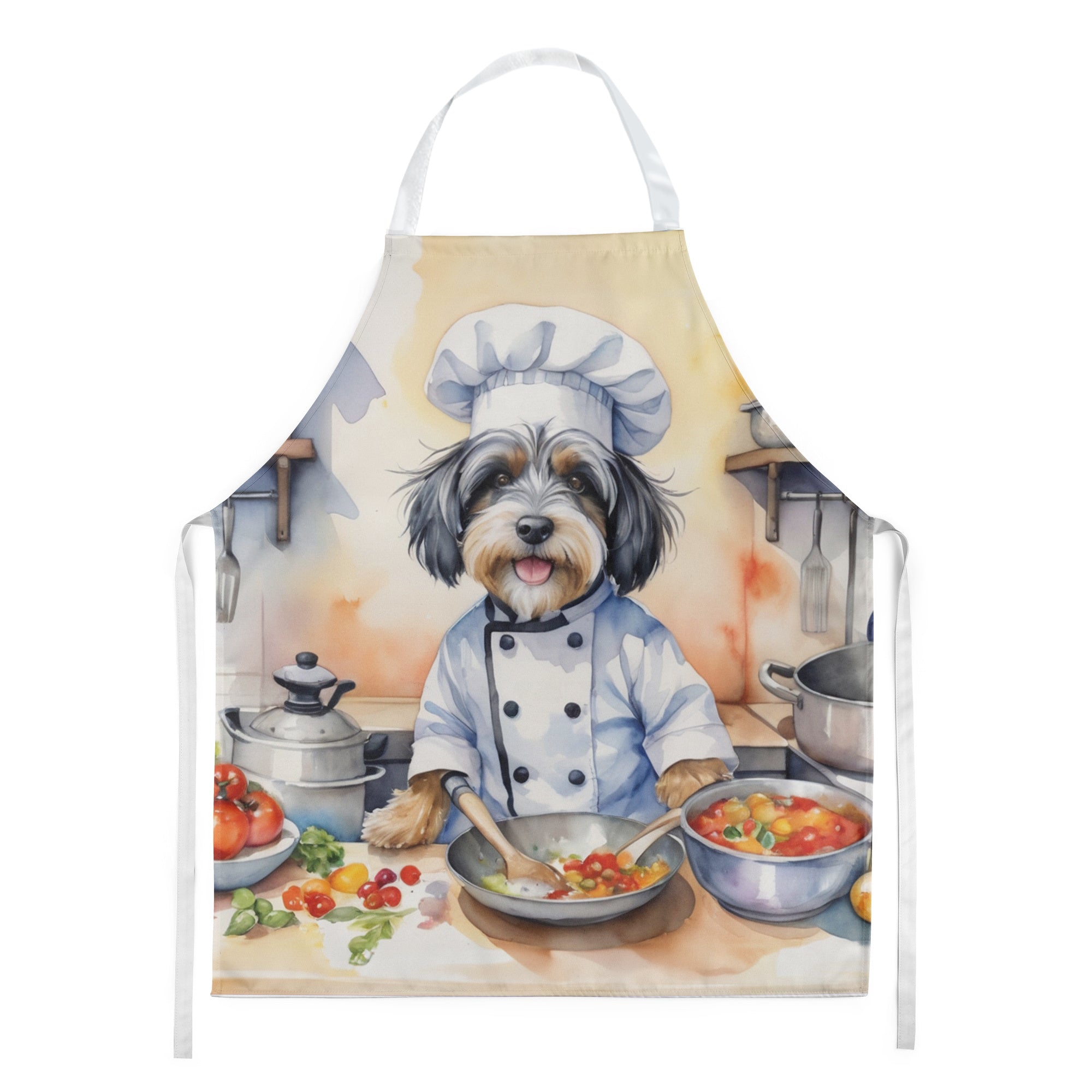 Tibetan Terrier - The Chef Apron for Adult Women and Men - Unisex Large